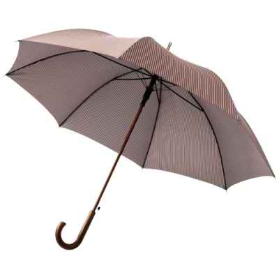 Grand parapluie 27 (Gris, Pongee PolJater, 510g) comme objets  publicitaires Sur